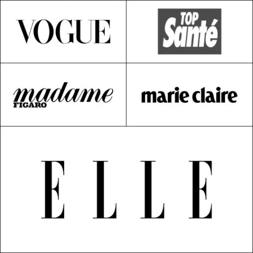 marque de magazine Elle / Marie claire / Madame Figaro / Top santé / Vogue